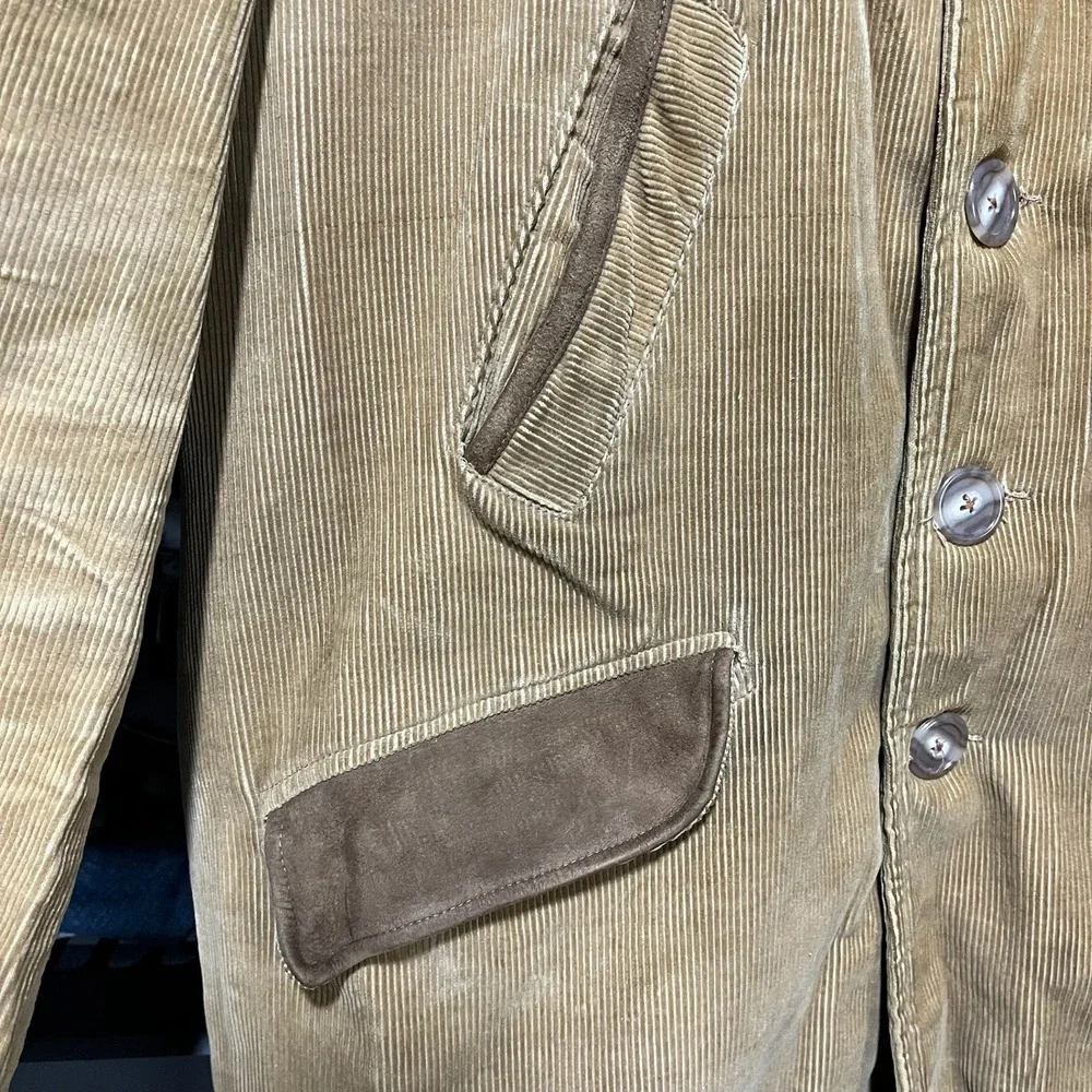 Vintage 70s 80s Schott‎ Perfecto Sportswear Corduroy Hunting Coat Mens XL Tan